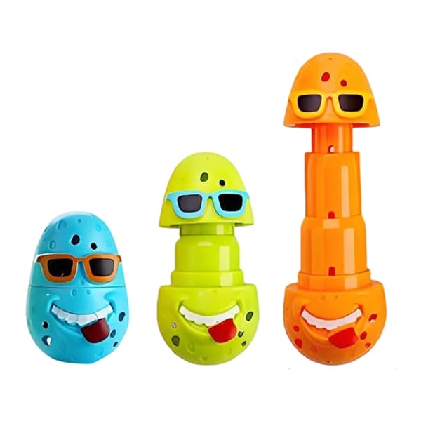 3-pack tecknade clown-dykpinnar för simträning och vattenaktiviteter