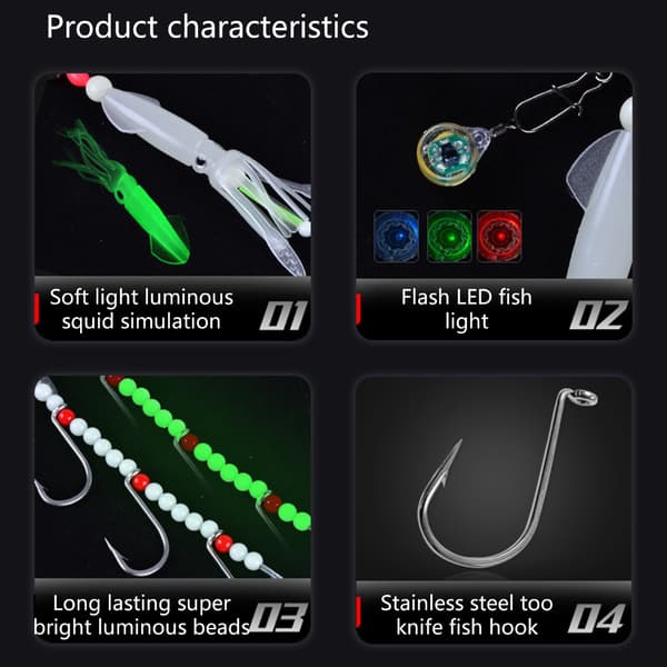 Bløde agn Squid Jigs Synkende Squid Swimbaits til Havfiskeri Ørred Shads