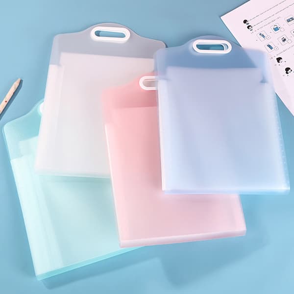 13 Taskuun laajennettavissa oleva tiedostokansio Harmonikkakansio Office Schoolille White