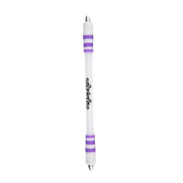 Gaming Spinning Pen Halkfri Anti Stress Fingertop Toy Kan inte skriva för barn Purple - A5