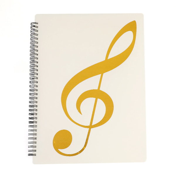 A4 musikindbind Nodemappe Spiralbundet fil Dokumentmappe 40 sider