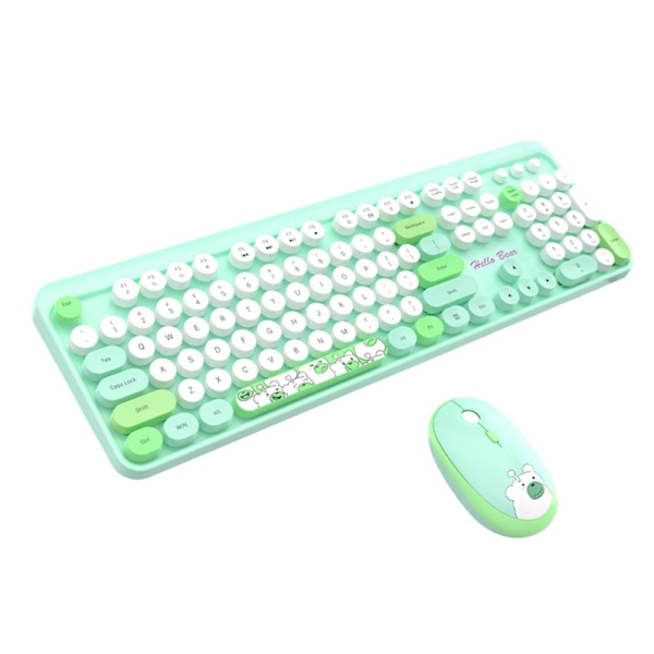 Hello Bear 2.4G trådlöst tangentbord sött med numeriska 104 tangenter Gaming Tangentbord Mus Set för bärbar dator Desktop PC Present