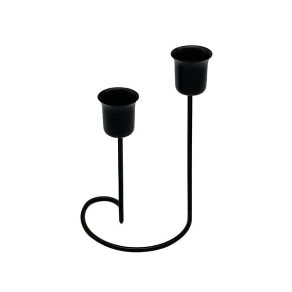Jern Telysholdere Dekorative Lysestaker, Doble Lysestaker