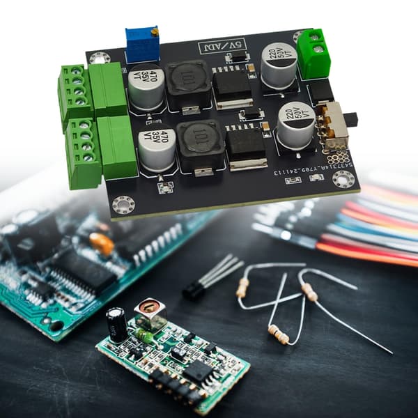 Dobbelt Output LM2596 Potentiel Regulator 5V Modificerbar Effektiv Nedstigningsprocessor Komponent