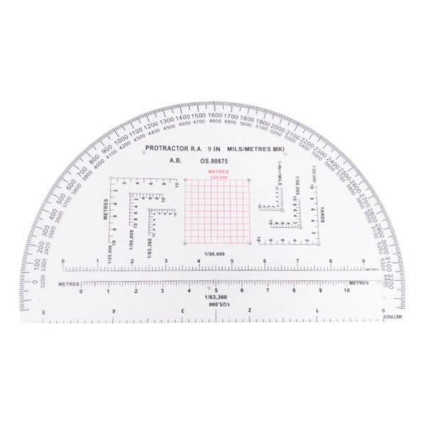 MP-1 Map Scale Joustavat MP-1 Coordinate Scale sotilaalliset astemittarit ulkokäyttöön null - MP3