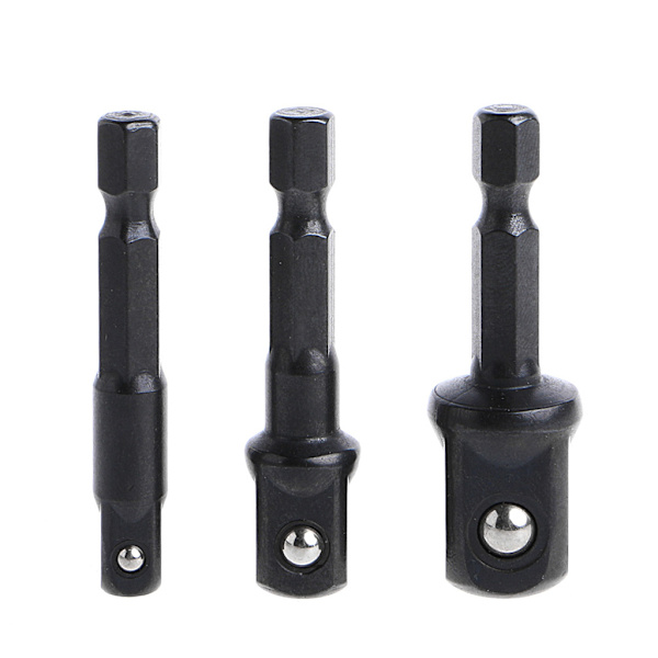 3 stk socket adapter sæt sekskantet skaft til 1/4 3/8 1/2 tommer slagdriverbor