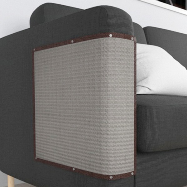 Kattklösmatta Soffa Skydd Naturlig Sisalmatta Skydda Möbel från Kattklösning för Soffa Soffan Lätt att Installera White