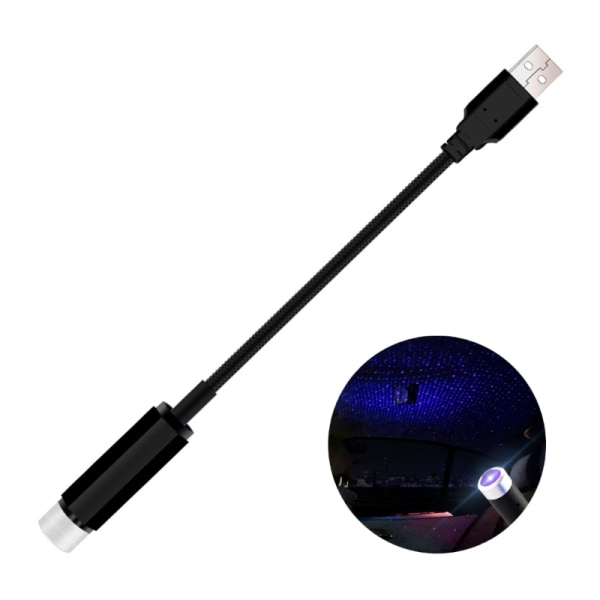 Mini LED Car Roof Star Night Light Projektor Atmosphere Lamp USB Justerbar Purple