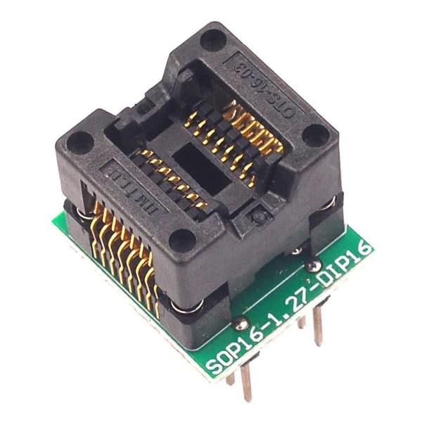 Högprecisions Sop16 Till Dip16 Ic Programmeringssockel Adapter För Olika Chip