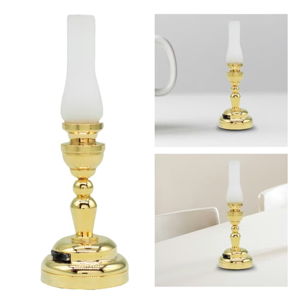 Miniature Bordlampe Model Dukkehus Tilbehør Rollespil Møbler