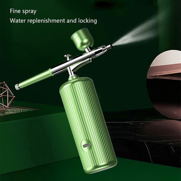 Præcisions Airbrush-sæt med kompressor til kunstnere, 2000mA batteri USB