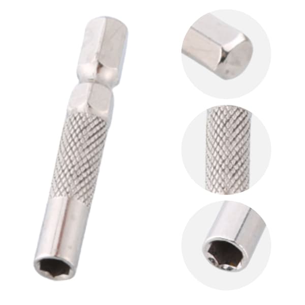 6,35 mm 1/4\" Indsatsbit-adapter til 4 mm Bit Hex Holder Skruetrækkerbit-adapter