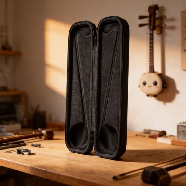 Hard Shell Glidelås Oppbevaringsveske med Håndleddsstropp for Otamatone Instrument