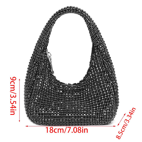 Naisten Ilta Clutch Kukkaro tekojalokivi käsilaukku Kainalolaukku Häät kukkaro Green