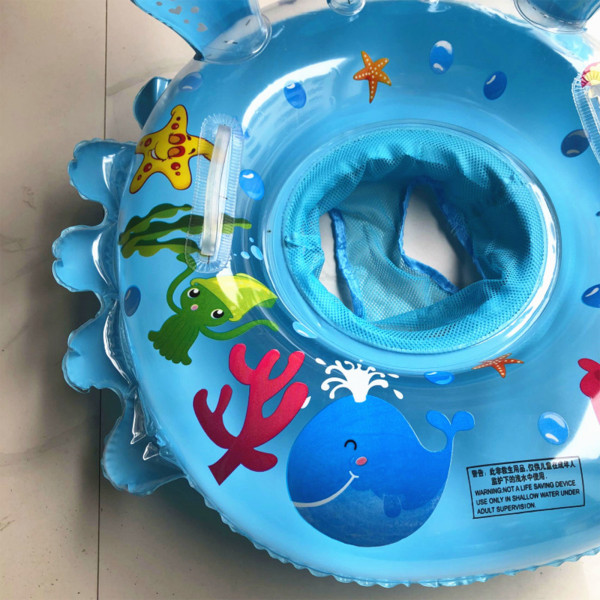 Krabbasimring Söt simcirkel flytleksaker för poolfest/spelresor/sim hopfällbar för nybörjare som simmar baby Pink