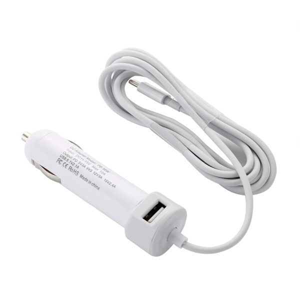 Bil Type-C USB2.0 strømadapter 170 cm lengde ladekabel DC12-24V telefonlader multifunksjonell ladeledning