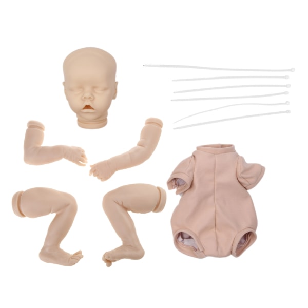 45 cm/18 tum oavslutade Reborn Dolls Realistiska Newborn Baby Interactive Toy DIY för Doll Kits med Vinyl för Head Ben Ar