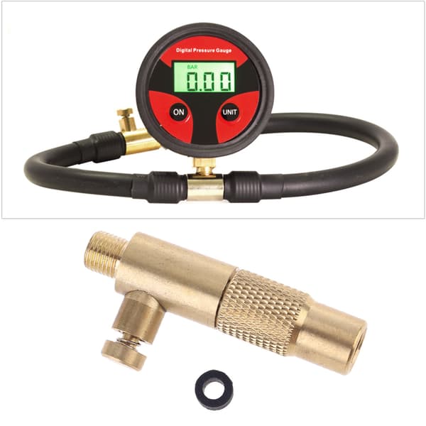 Dækventiladapter Messing Dækpumpe Kompressorpumpe Stik Tilbehør