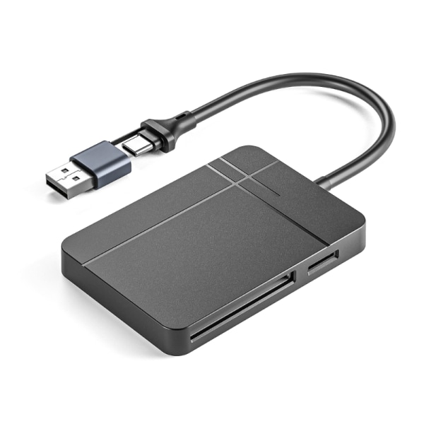 4 i 1 USB3.0 USB C minneskortläsare SDTFMSCF Compact Flash Card Adapter Tillgång till 4 platser Läs Skriv