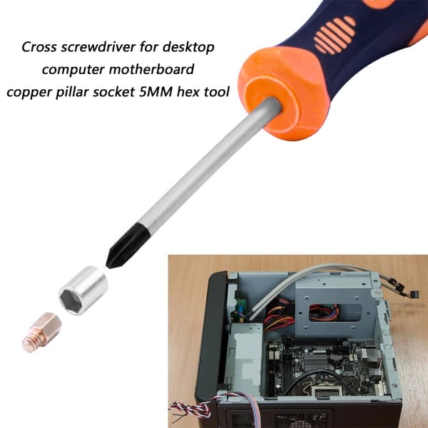 Essentiel 5MM Hex Skruenøgle til DIY Computer Afstandsstykker Justering