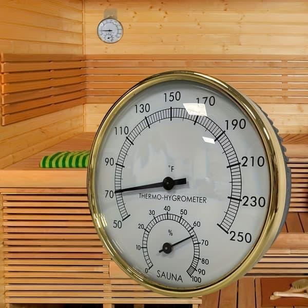 Målemåler til saunarum dampbadstermometre hygrometer nøjagtig