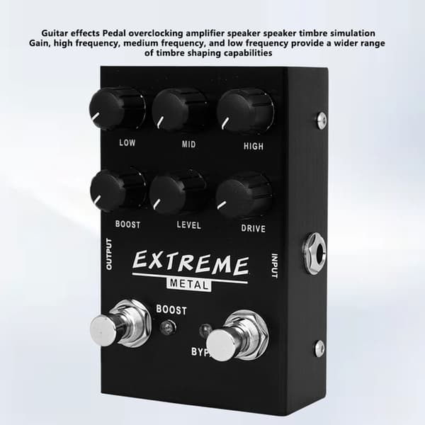 Multifunktionell Elektrisk Gitarr Distortion Pedal Digital Delay Tillbehör