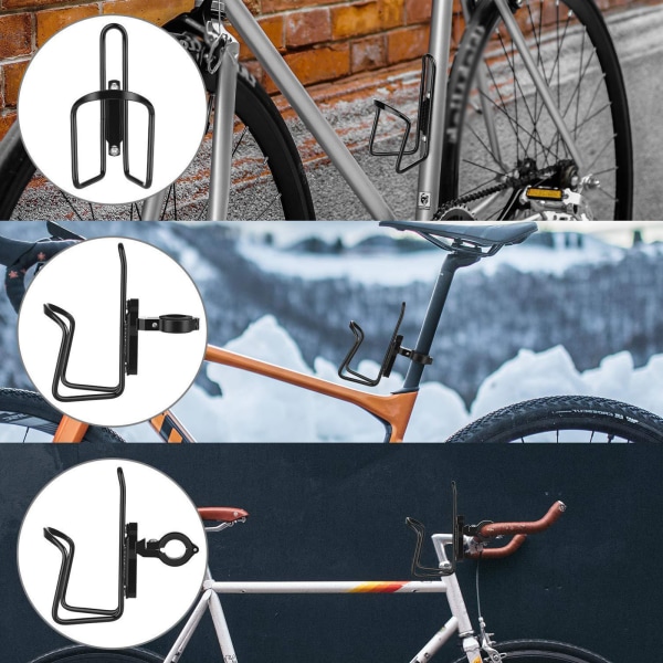 Aluminiumlegering Cykelflaskhållare Konvertering MTB Road Bike Flaskhållare Adapter Cykel Vattenkoppshållare Cykeldelar Black