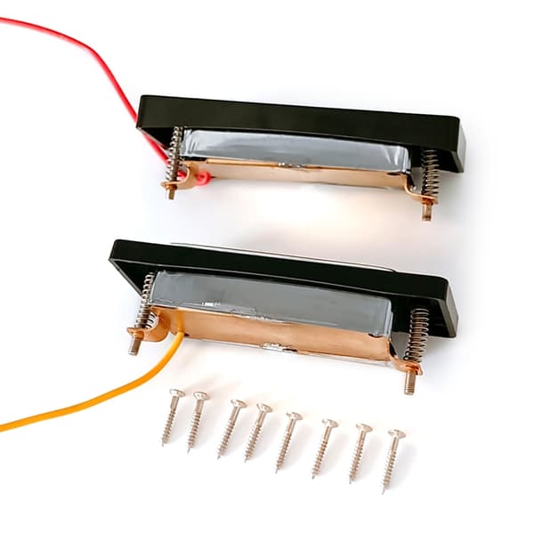 Mini 4-strengs bas pickup sort ramme bas pickupper hals midterste bro pickupper