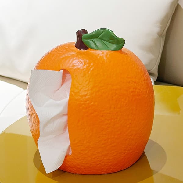 Funktionel hygiejnisk silkepapirdispenser, orangeformet servietæske