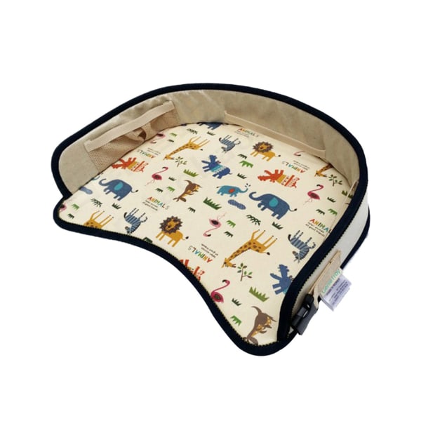 Barn resebricka för bil för säte Äta Snackbricka Mugghållare för baby Barn Barn Söta tecknade mönster