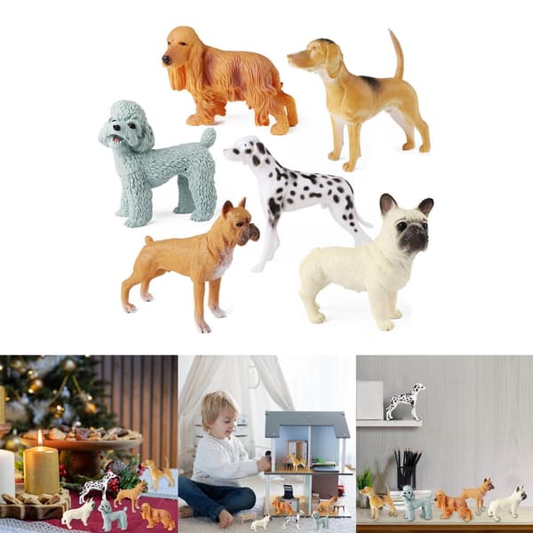 Statisk ihålig hundmodellfigur Boutique samlarfigur hunddisplayleksak