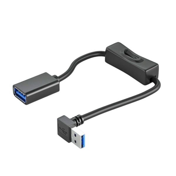 Övre böjd USB förlängningskabel stöder dataöverföring med switch hane till hona förlängningssladd Dataöverföringslinje