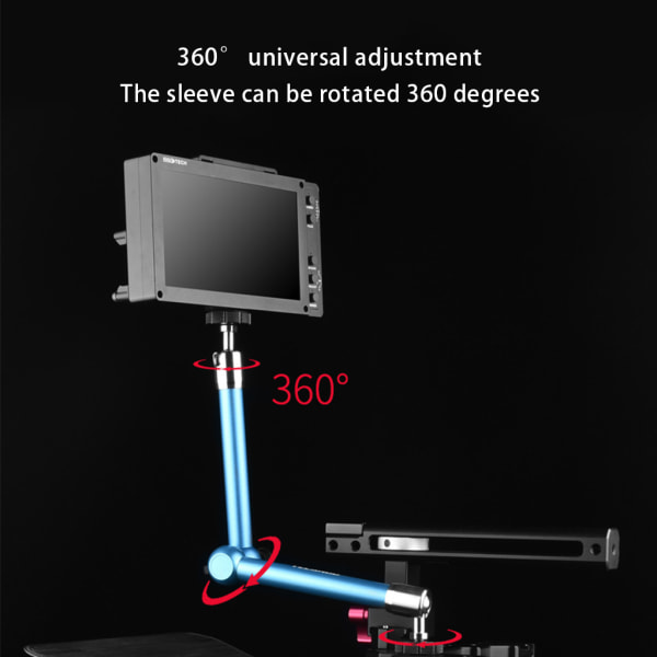 7"/11" magisk arm, justerbar artikulerande friktionsarm med 1/4" skruv kallskofäste för DSLR-kamerarigg/LED-ljus 11 inches