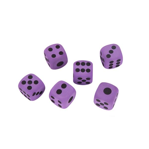 6st Round Edge Dot Dice Giant EVA Foam Spelande tärning Block Party Brädspelstärningar