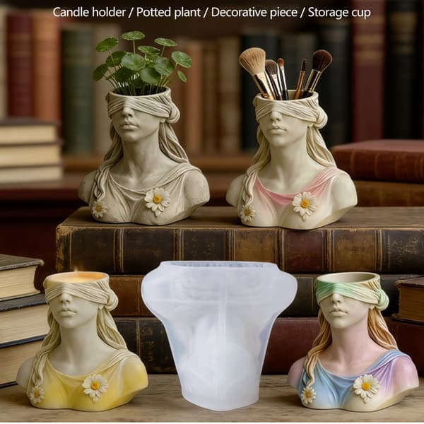 Glatte overflader silikoneform designet til detaljerede betonurtepotter