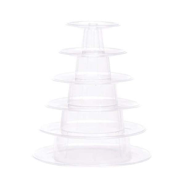 Stabelbart kakeholder dessertdisplaystativ PET-materiale kakestativ