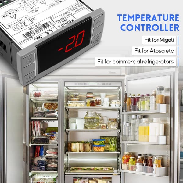 Dobbelt Sensor Digital Termostat Temperaturregulering Til Kommercielle Kølere