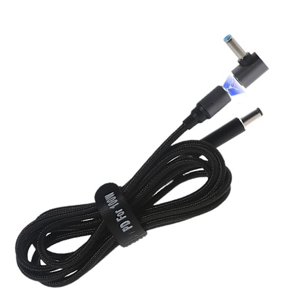 100 W magnetisk strømkabel 5,5x2,1 mm til 2,5/3,5/4,0/4,5/5,5/6,0 mm Firkantet han til jævnstrømsledning til Lenovo-Acer HP-Dell bærbar computer