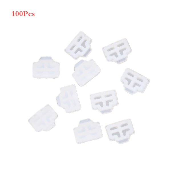 100 stk/lot Ethernet Hub Port RJ45 Anti Dust Cover Cap Protector Plug Støvplugg For bærbar datamaskin Ruter RJ45-kontakt