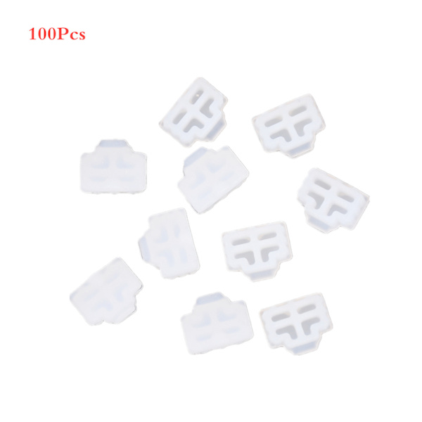 100 stk/parti Ethernet Hub Port RJ45 Anti-støvdæksel Cap Protector Plug Støvstik til bærbar computer Router RJ45-stik