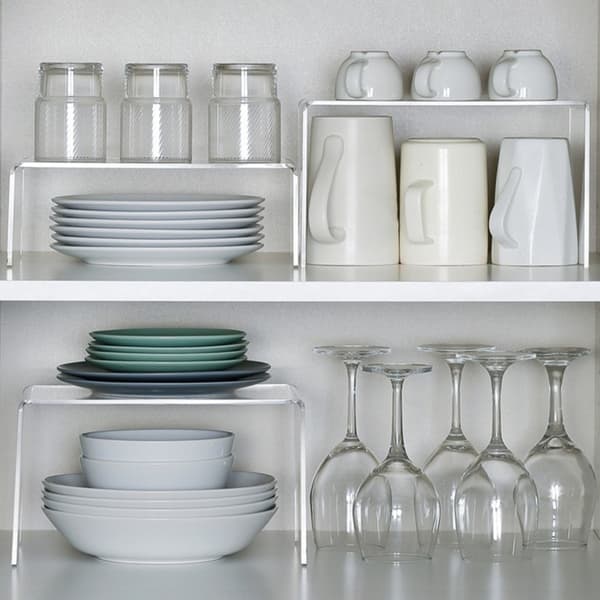 Akryl Display Risers Klart Display Stativ sæt til Figurer Desserter Parfumer