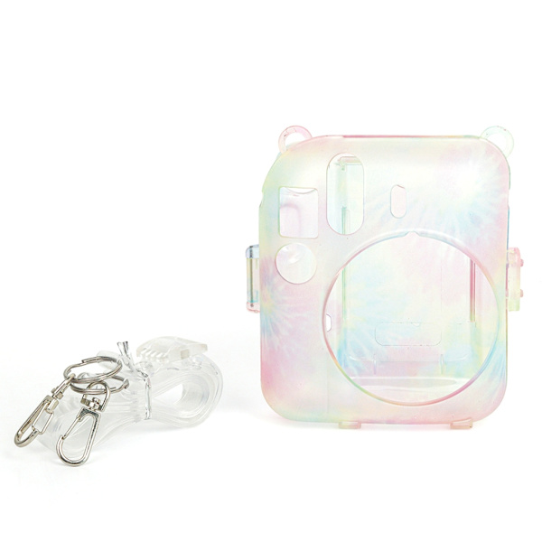 Mini 12 case med fotoförvaringsficka PC case Lätt passform för Mini 12 Instant Camera