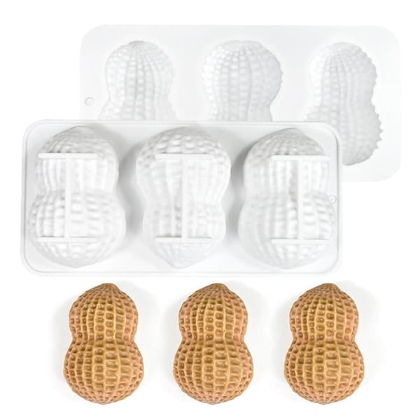 Nødder Silikoneforme til kagepynt Cupcake Toppers Nødder Fondantforme