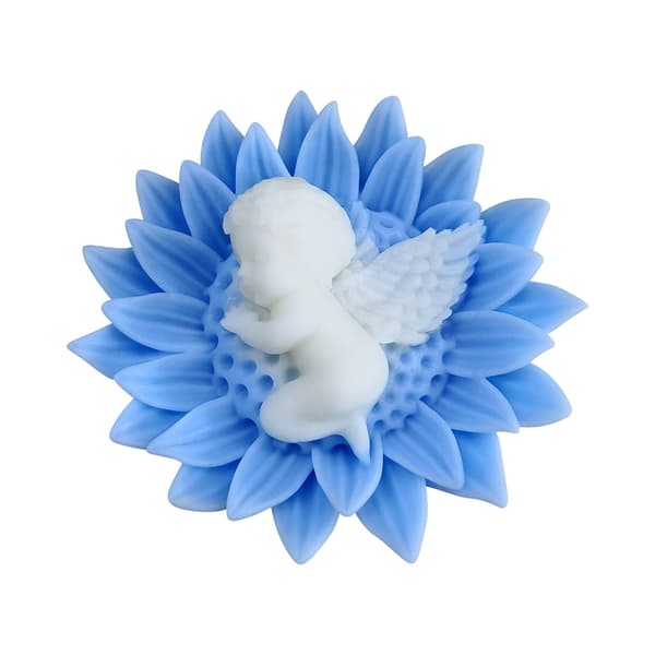 Handgjorda Ljusformar 3D Blomma Silikonformar Babyformar Gipsformar