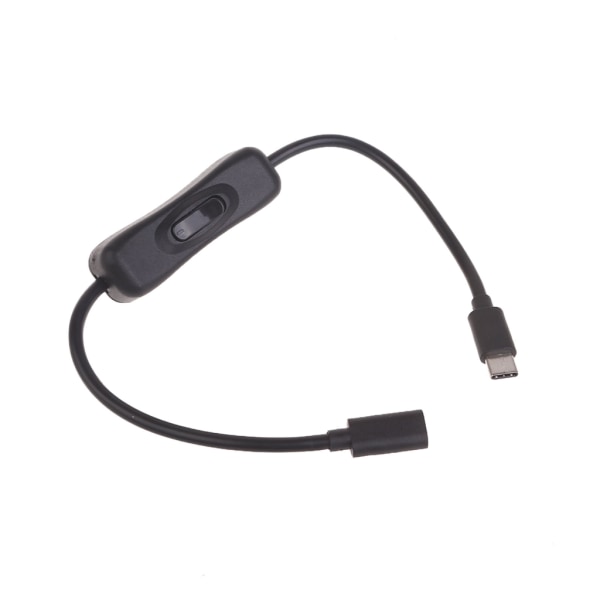 30cm/100cm USB C-förlängningskabel med växlar USB C till USB C-förlängningskabel Black 30cm