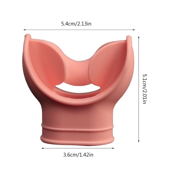 Pehmeä silikoninen snorkkelin suukappale sukellus snorkkelin säädin suukappale Grey