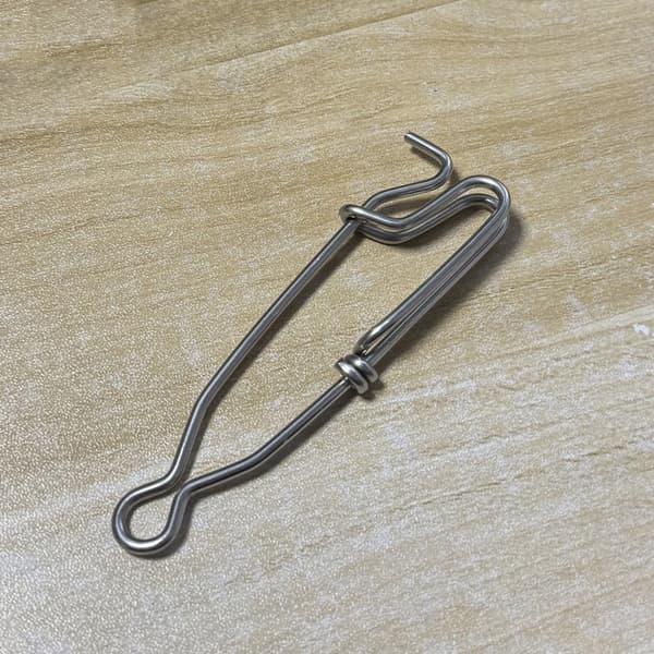 4 stk. Longline Grenbøjle Snap Swivels Rustfri Stål Krog Snap Pin