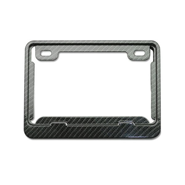 Nummerskiltramme i aluminium Motorsykkel Nummerskiltholder for front og bak 2 hull Universalt skiltdeksel