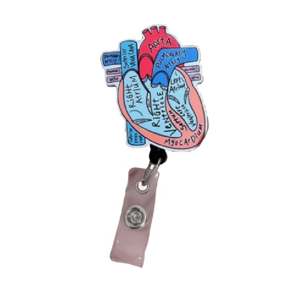 Märkerullar Hållare för namnlappar Kort Hjärta Anatomi Sjuksköterska Läkare