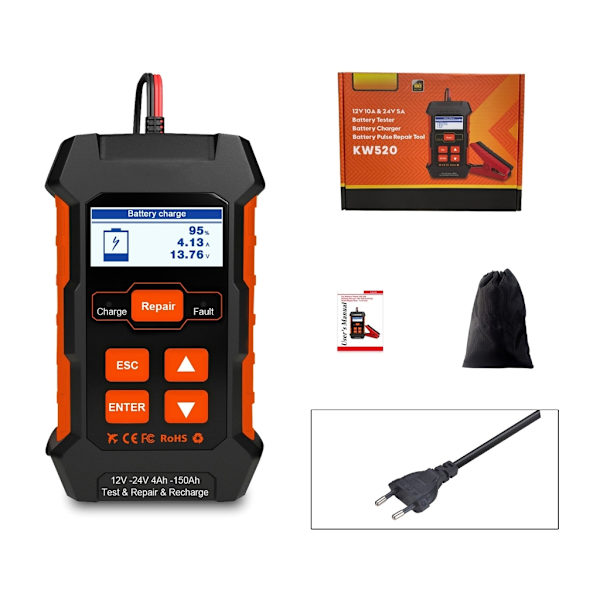 Batterimonitorer Batteritester 12V 24V Bilopladning og startsystem Monitorer Digitale batterianalysatorer